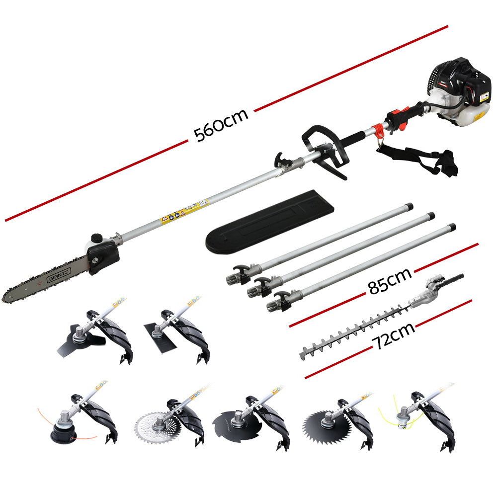 Giantz Pole Chainsaw Hedge Trimmer Brush Cutter Whipper Snipper 9 IN 1 MultiTool-Tools &gt; Power Tools-PEROZ Accessories