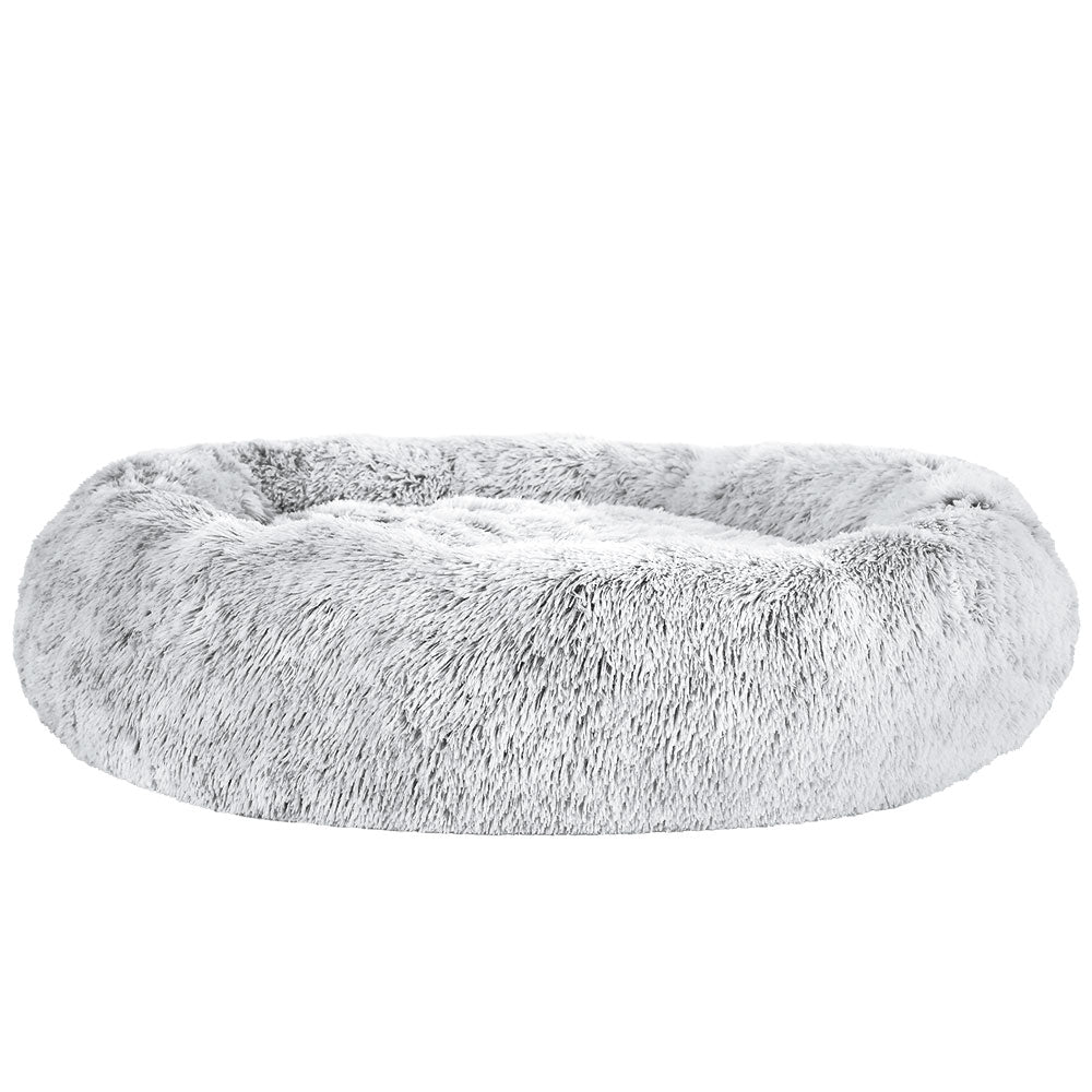 i.Pet Pet Bed Dog Cat 110cm Calming Extra Large Soft Plush Charcoal-Pet Beds-PEROZ Accessories