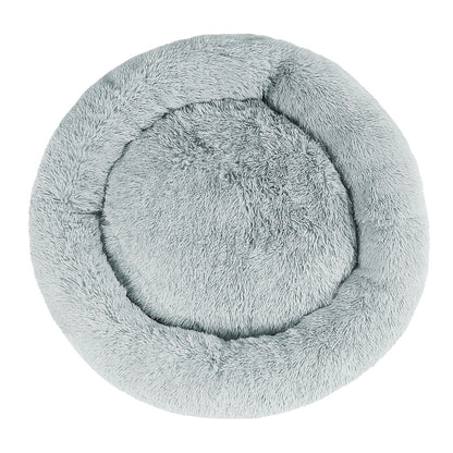 i.Pet Pet Bed Dog Cat 110cm Calming Extra Large Soft Plush Light Grey-Pet Beds-PEROZ Accessories