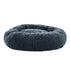 i.Pet Pet Bed Dog Cat 90cm Large Calming Soft Plush Bed Dark Grey-Pet Beds-PEROZ Accessories