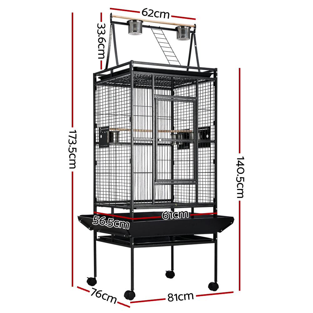 i.Pet Bird Cage Pet Cages Aviary 173CM Large Travel Stand Budgie Parrot Toys-Pet Care &gt; Bird-PEROZ Accessories