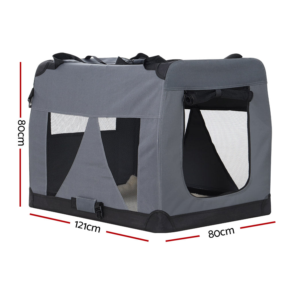 i.Pet Pet Carrier Soft Crate Dog Cat Travel Portable Cage Kennel Foldable 4XL-Pet Care &gt; Dog Supplies-PEROZ Accessories