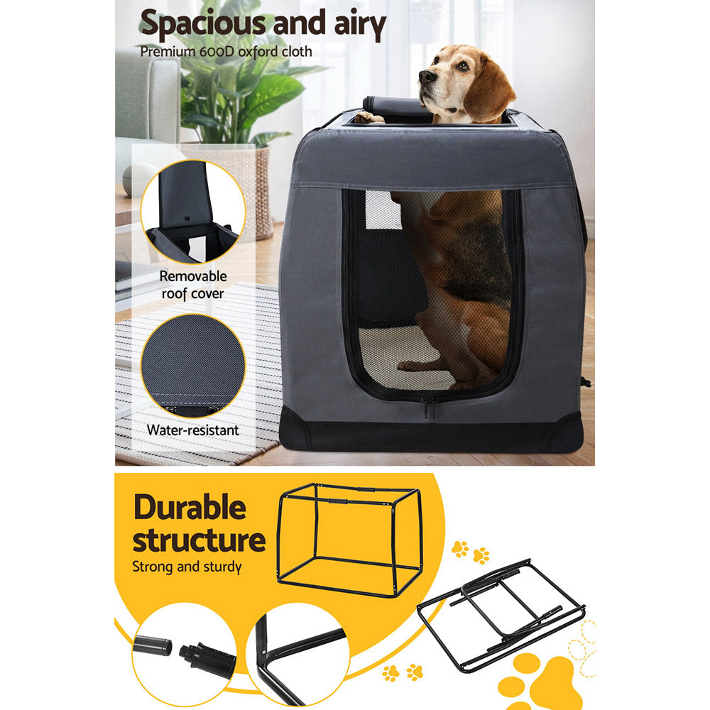 i.Pet Pet Carrier Soft Crate Dog Cat Travel Portable Cage Kennel Foldable 4XL-Pet Care &gt; Dog Supplies-PEROZ Accessories
