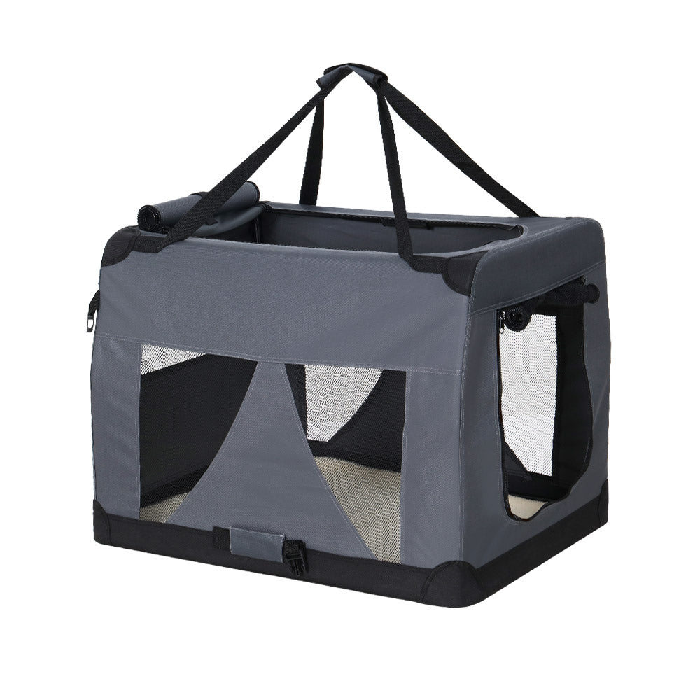 i.Pet Pet Carrier Soft Crate Dog Cat Travel Portable Cage Kennel Foldable Car M-Pet Care &gt; Dog Supplies-PEROZ Accessories
