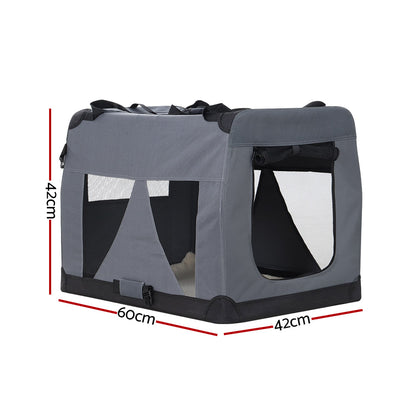 i.Pet Pet Carrier Soft Crate Dog Cat Travel Portable Cage Kennel Foldable Car M-Pet Care &gt; Dog Supplies-PEROZ Accessories