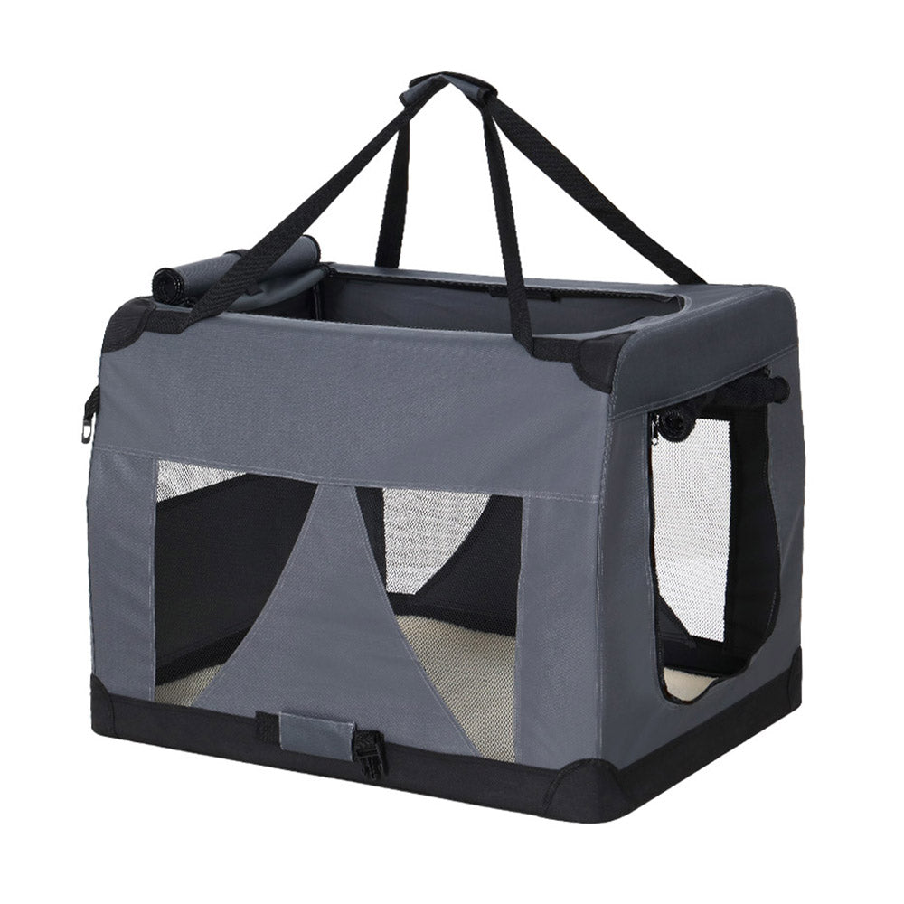 i.Pet Pet Carrier Soft Crate Dog Cat Travel Portable Cage Kennel Foldable Car XL-Pet Care &gt; Dog Supplies-PEROZ Accessories