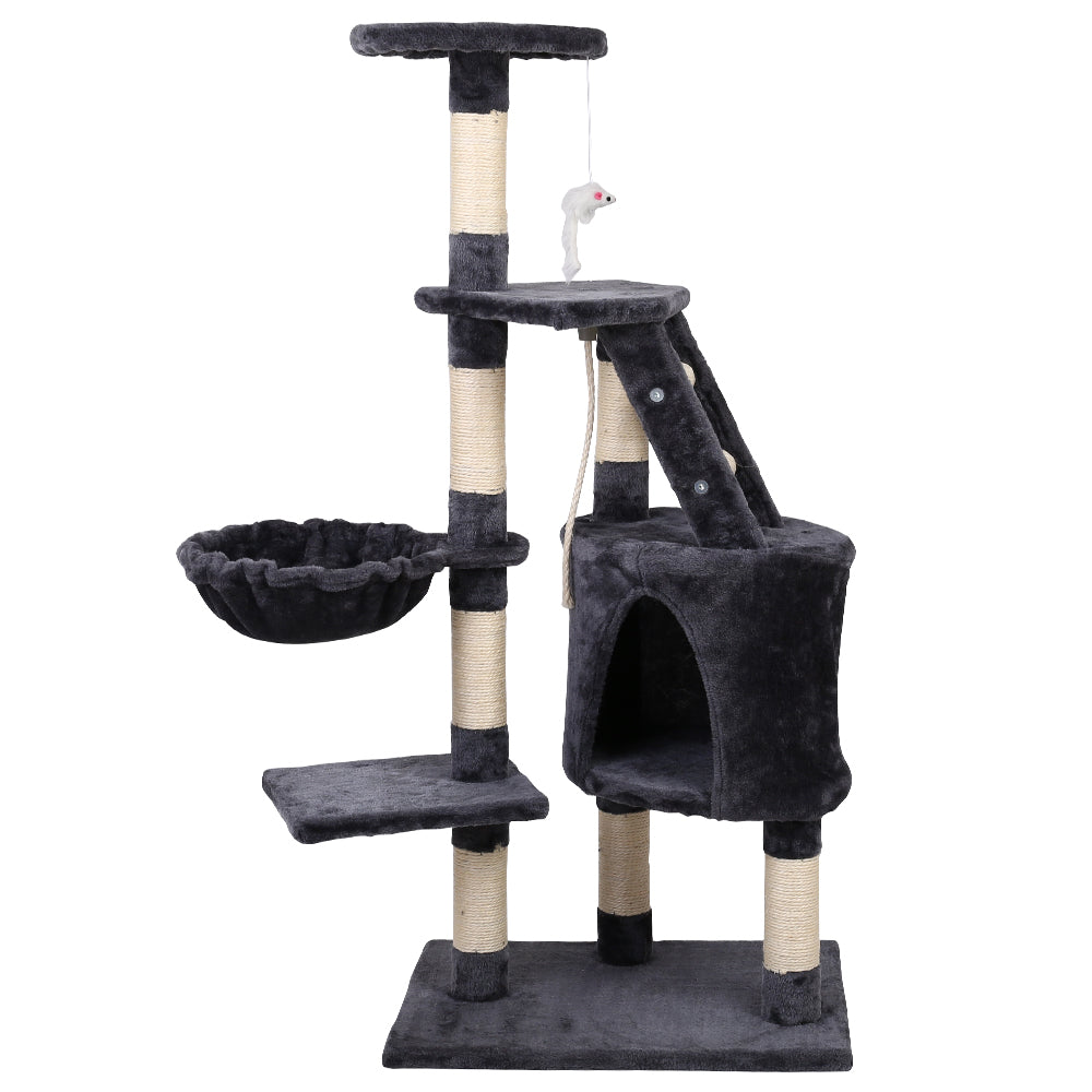 i.Pet Cat Tree 120cm Trees Scratching Post Scratcher Tower Condo House Furniture Wood Multi Level-Pet Care &gt; Cat Supplies-PEROZ Accessories