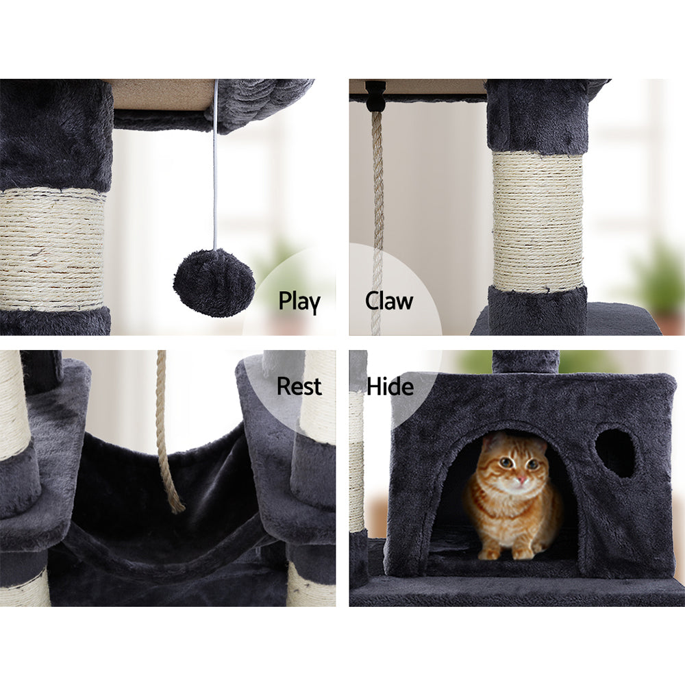 i.Pet Cat Tree Trees Scratching Post Scratcher Tower Condo House Furniture Wood-Pet Care &gt; Cat Supplies-PEROZ Accessories