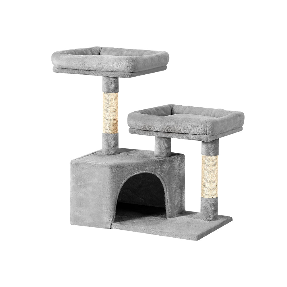i.Pet Cat Tree Tower Scratching Post Scratcher Wood Condo House Bed Trees 69cm-Cat Trees-PEROZ Accessories