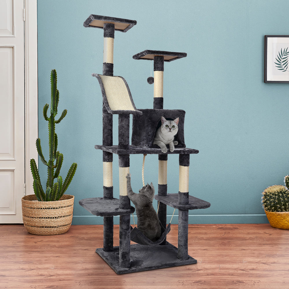 i.Pet Cat Tree 171cm Trees Scratching Post Scratcher Tower Condo House Furniture Wood-Pet Care &gt; Cat Supplies-PEROZ Accessories