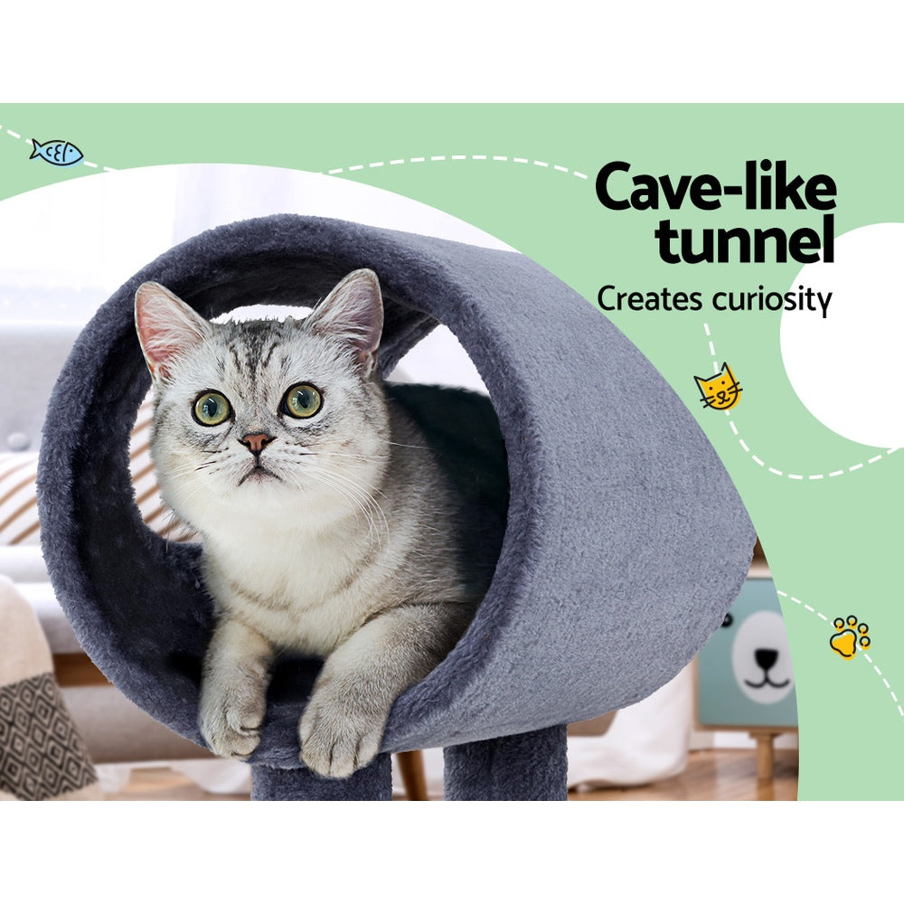 i.Pet Cat Tree Scratching Post Scratcher Tower Condo House Grey 53cm-Pet Care &gt; Cat Supplies-PEROZ Accessories