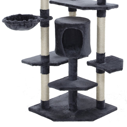 i.Pet Cat Tree 203cm Trees Scratching Post Scratcher Tower Condo House Furniture Wood-Pet Care &gt; Cat Supplies-PEROZ Accessories