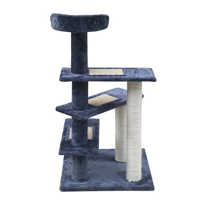 i.Pet Cat Tree 100cm Trees Scratching Post Scratcher Tower Condo House Furniture Wood Steps-Pet Care &gt; Cat Supplies-PEROZ Accessories
