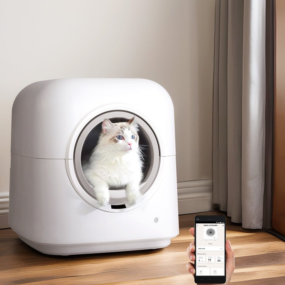 i.Pet Automatic Cat Litter Box Self-Cleaning Smart Large Toilet Tray App Control-Pet Care &gt; Cat Supplies-PEROZ Accessories