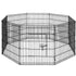 i.Pet Pet Dog Playpen 2X30" 8 Panel Puppy Exercise Cage Enclosure Fence-Pet Care > Dog Supplies-PEROZ Accessories