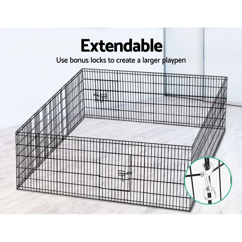 i.Pet Pet Dog Playpen 2X30&quot; 8 Panel Puppy Exercise Cage Enclosure Fence-Pet Care &gt; Dog Supplies-PEROZ Accessories