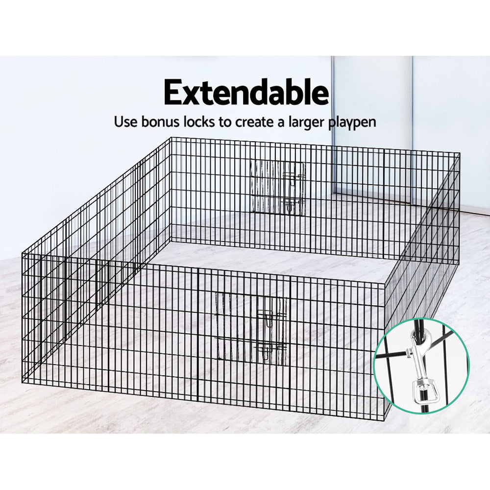 i.Pet Pet Dog Playpen 36&quot; 8 Panel Puppy Exercise Cage Enclosure Fence-Pet Care &gt; Dog Supplies-PEROZ Accessories