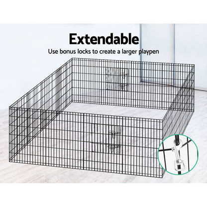 i.Pet Pet Playpen Dog Playpen 2X36&quot; 8 Panel Exercise Cage Enclosure Fence-Pet Care &gt; Dog Supplies-PEROZ Accessories