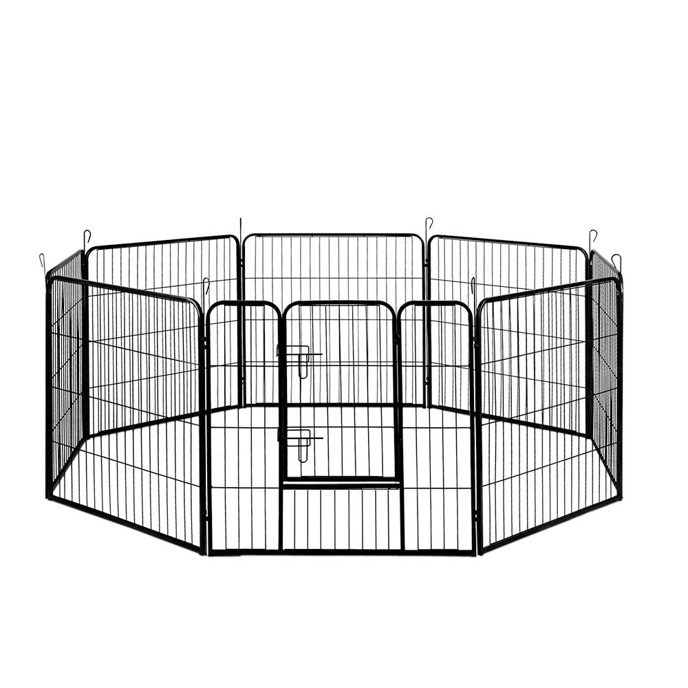 i.Pet Pet Playpen Dog Playpen 8 Panel Exercise Cage Enclosure Fence 80x80cm-Pet Care &gt; Dog Supplies-PEROZ Accessories