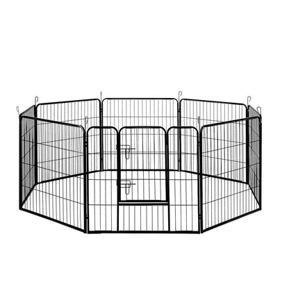 i.Pet Pet Playpen Dog Playpen 8 Panel Exercise Cage Enclosure Fence 80x80cm-Pet Care &gt; Dog Supplies-PEROZ Accessories