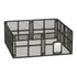 i.Pet Pet Dog Playpen Enclosure 8 Panel Fence Puppy Cage Plastic Play Pen Fold-Pet Care > Dog Supplies-PEROZ Accessories