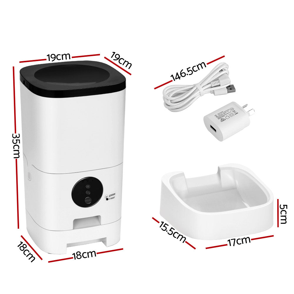 i.Pet Automatic Pet Feeder 6L Auto Wifi Dog Cat Feeder Smart Food App Control-Pet Feeder-PEROZ Accessories