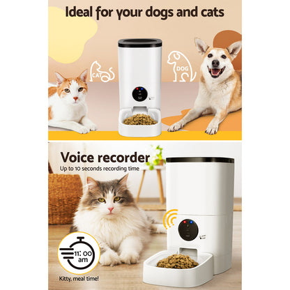 i.Pet Automatic Pet Feeder 6L Auto Wifi Dog Cat Feeder Smart Food App Control-Pet Feeder-PEROZ Accessories