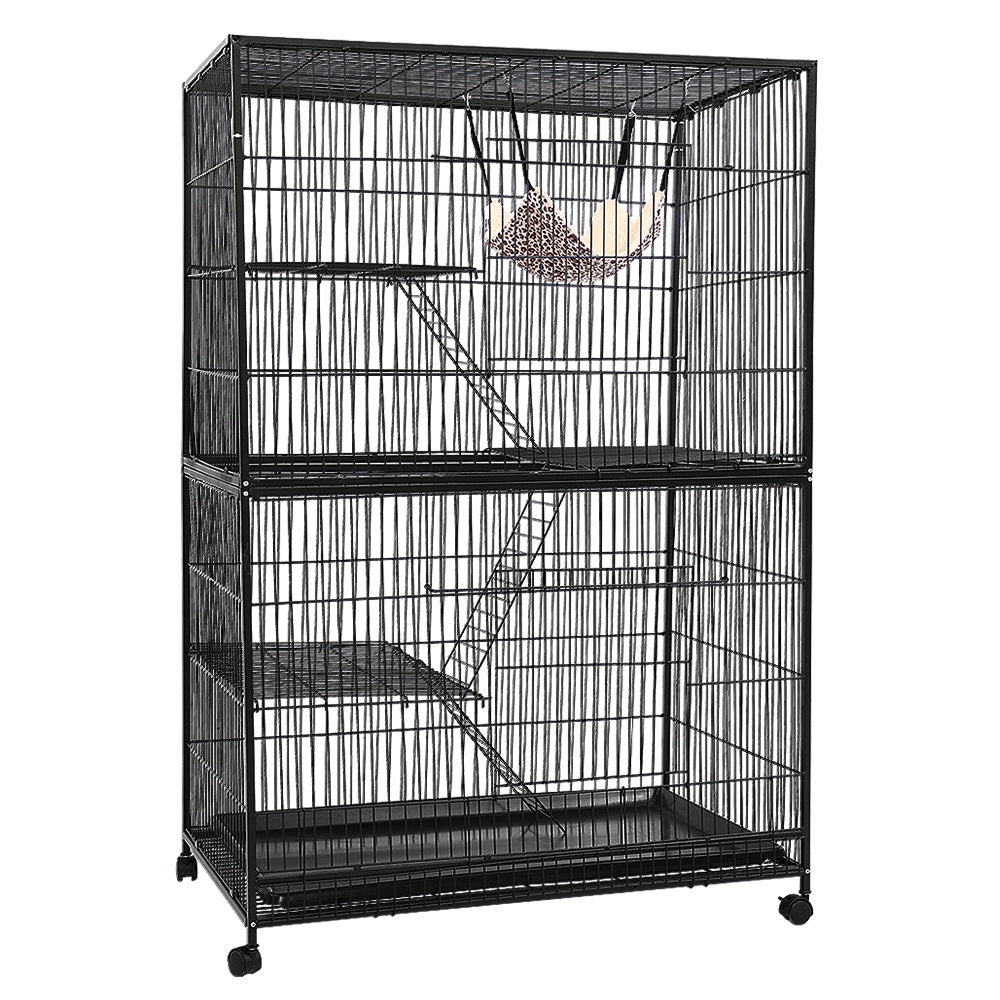 i.Pet Rabbit Cage Bird Ferret Parrot Aviary Cat Hamster 4 Level 142cm-Pet Care &gt; Bird-PEROZ Accessories