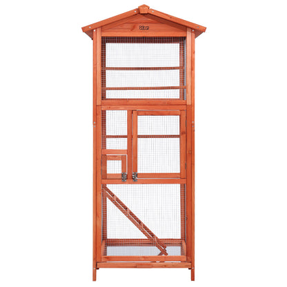 i.Pet Bird Cage Wooden Pet Cages Aviary Large Carrier Travel Canary Cockatoo Parrot XL-Pet Care &gt; Coops &amp; Hutches-PEROZ Accessories