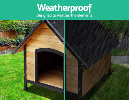 i.Pet Dog Kennel House Extra Large Outdoor Wooden Pet House Puppy XL-Pet Care &gt; Dog Supplies-PEROZ Accessories