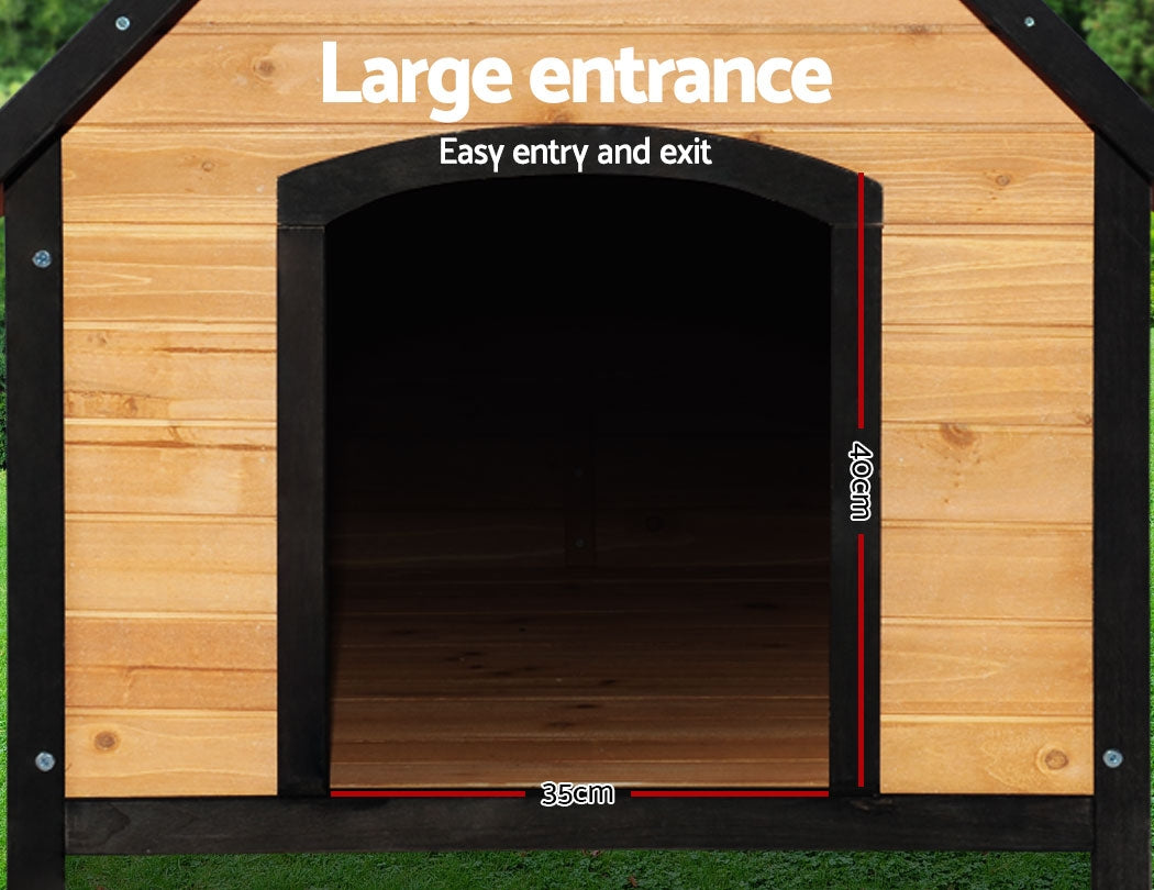 i.Pet Dog Kennel House Extra Large Outdoor Wooden Pet House Puppy XL-Pet Care &gt; Dog Supplies-PEROZ Accessories