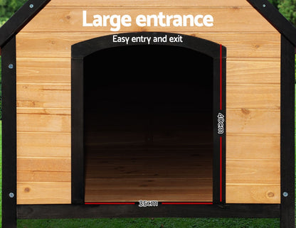 i.Pet Dog Kennel House Extra Large Outdoor Wooden Pet House Puppy XL-Pet Care &gt; Dog Supplies-PEROZ Accessories