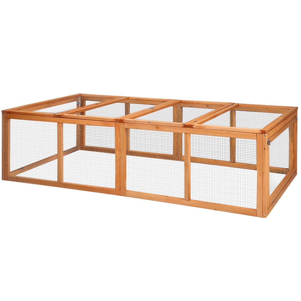 i.Pet Chicken Coop Rabbit Hutch 180cm Extra Large Wooden Chicken House Run XL Hen Cage-Pet Care &gt; Coops &amp; Hutches-PEROZ Accessories