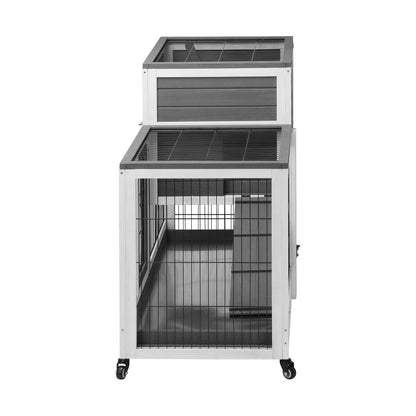 Alopet Rabbit Hutch Chichen Coop 100 x 55 x 90cm-Wooden Hutch-PEROZ Accessories