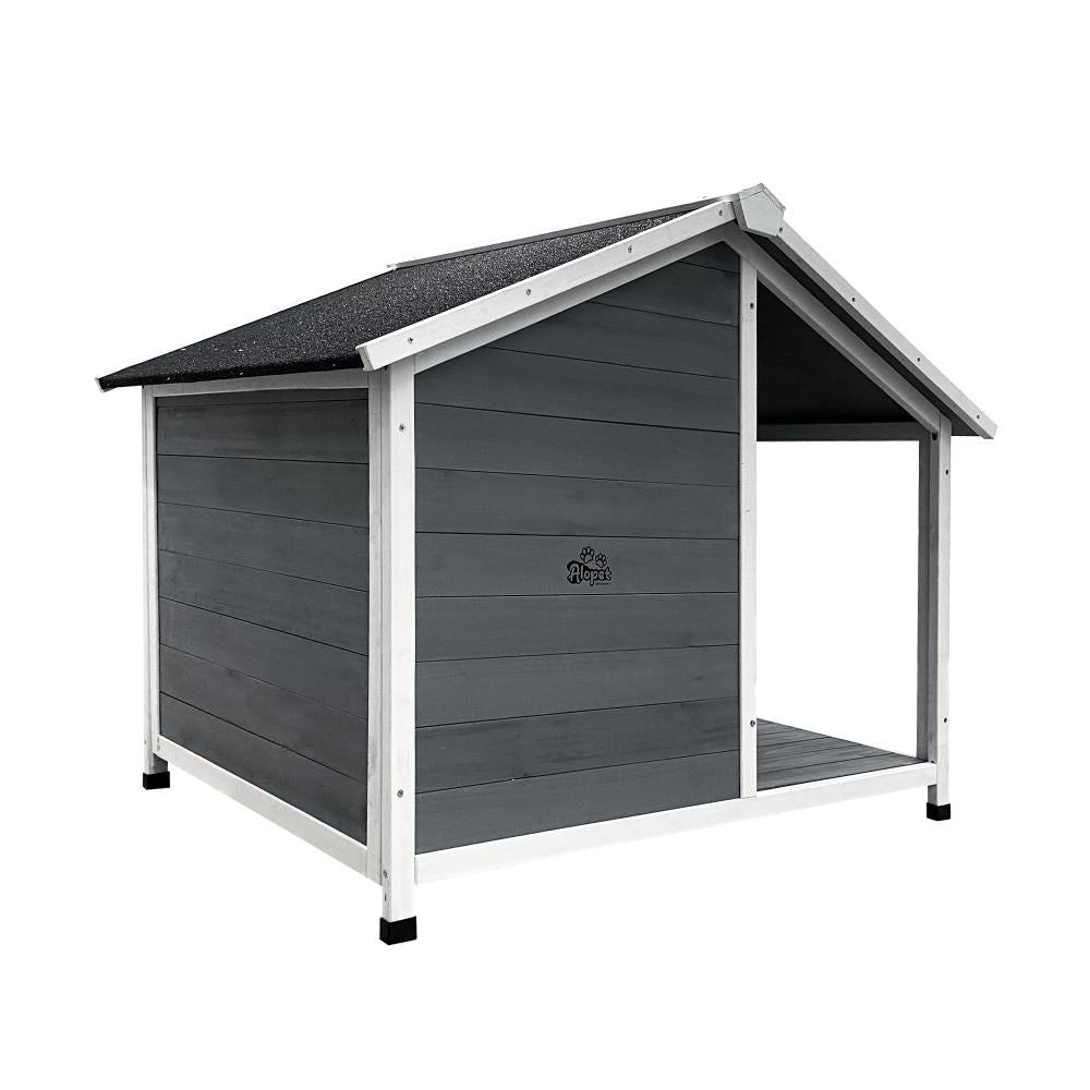 Alopet Dog Kennel Kennels House Outdoor Pet Wooden Large Cage Cabin Box Awning-Wooden Kennel-PEROZ Accessories