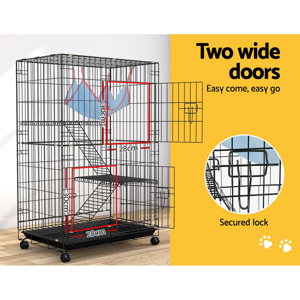 i.Pet Rabbit Cage Indoor Hutch Guinea Pig Bunny Ferret Hamster Pet Cage Outdoor-Pet Care &gt; Coops &amp; Hutches-PEROZ Accessories