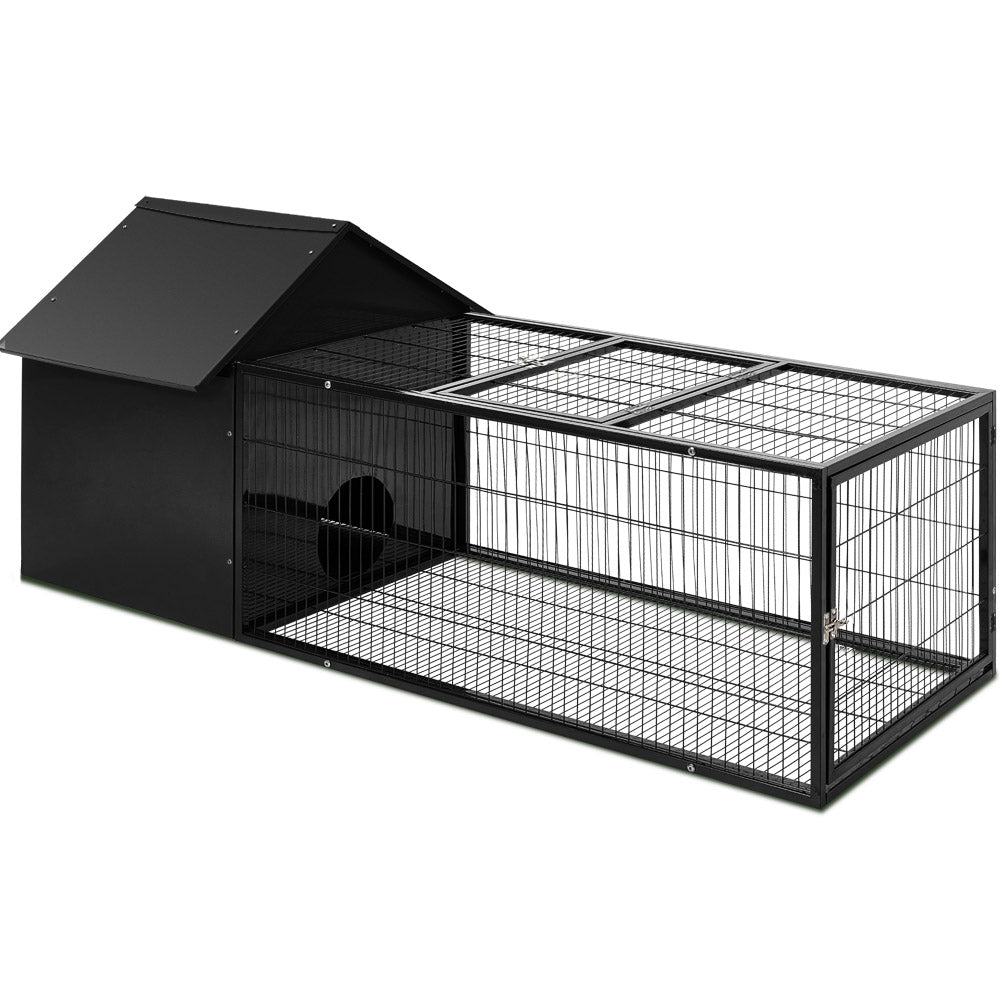 i.Pet Rabbit Cage Hutch Cages Indoor Outdoor Hamster Enclosure Pet Metal Carrier 162CM Length-Pet Care &gt; Coops &amp; Hutches-PEROZ Accessories