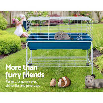 i.Pet Rabbit Cage 100cm Hamster Bunny Guinea Pig-Pet Care &gt; Coops &amp; Hutches-PEROZ Accessories