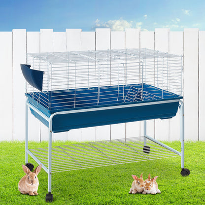 i.Pet Rabbit Cage 100cm Hamster Bunny Guinea Pig-Pet Care &gt; Coops &amp; Hutches-PEROZ Accessories