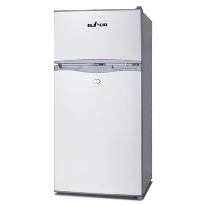 Glacio 100L Portable Fridge Bar Freezer Cooler Upright 12V/24V/240V Caravan Car Silver-Appliances &gt; Fridges-PEROZ Accessories