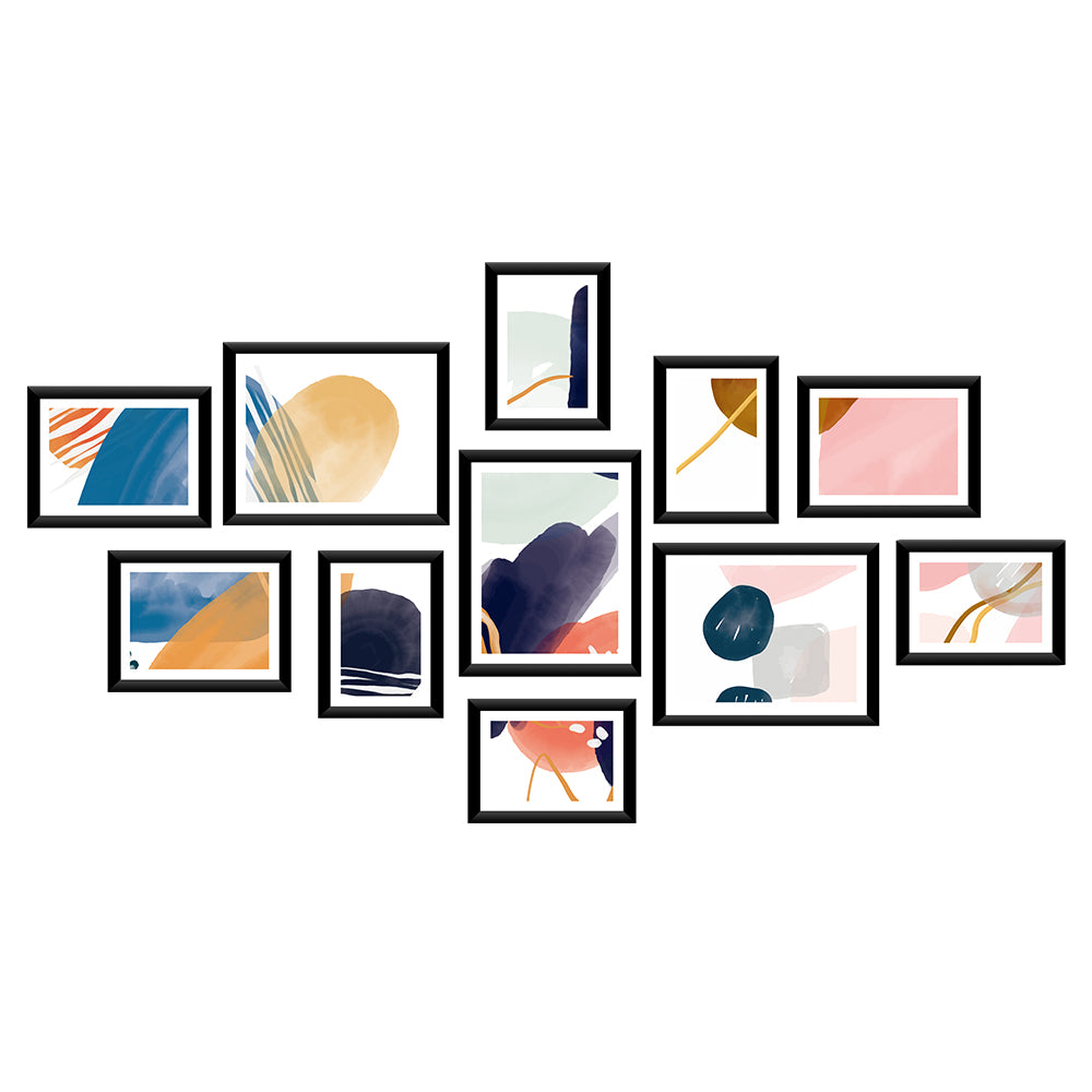 Artiss Photo Frames 11PCS 5x7in 6x8in 8x10in Hanging Wall Frame Black-Home &amp; Garden &gt; DIY - Peroz Australia - Image - 1