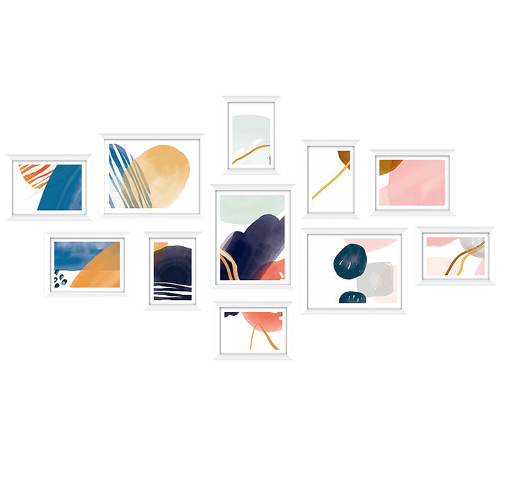 Artiss Photo Frames11PCS 5x7in 6x8in 8x10in Hanging Wall Frame White-Home &amp; Garden &gt; DIY - Peroz Australia - Image - 1