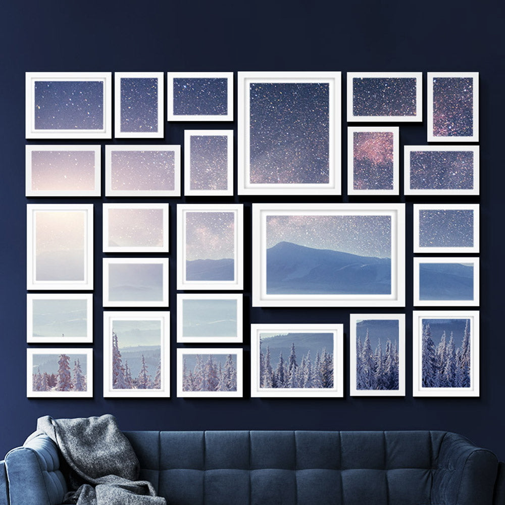 Artiss Photo Frames 26PCS 8x10in 5x7in 4x6in 3.5x5in Hanging Wall Frame White-Home &amp; Garden &gt; DIY - Peroz Australia - Image - 1