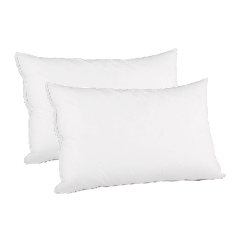 Giselle Bedding Duck Feather Down Twin Pack Pillow-Home &amp; Garden &gt; Bedding-PEROZ Accessories