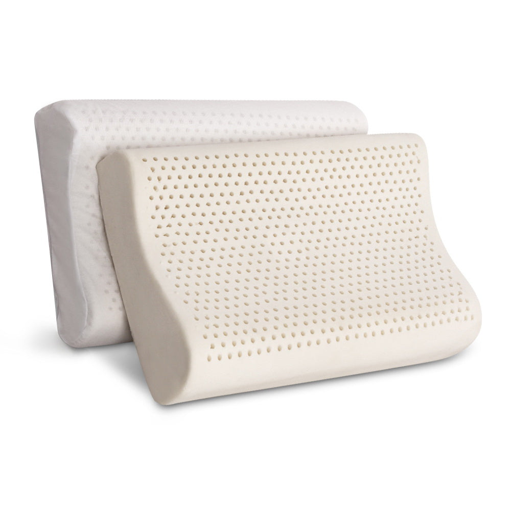 Giselle Latex Pillow Contour Latex Pillows Set of 2-Home &amp; Garden &gt; Bedding-PEROZ Accessories