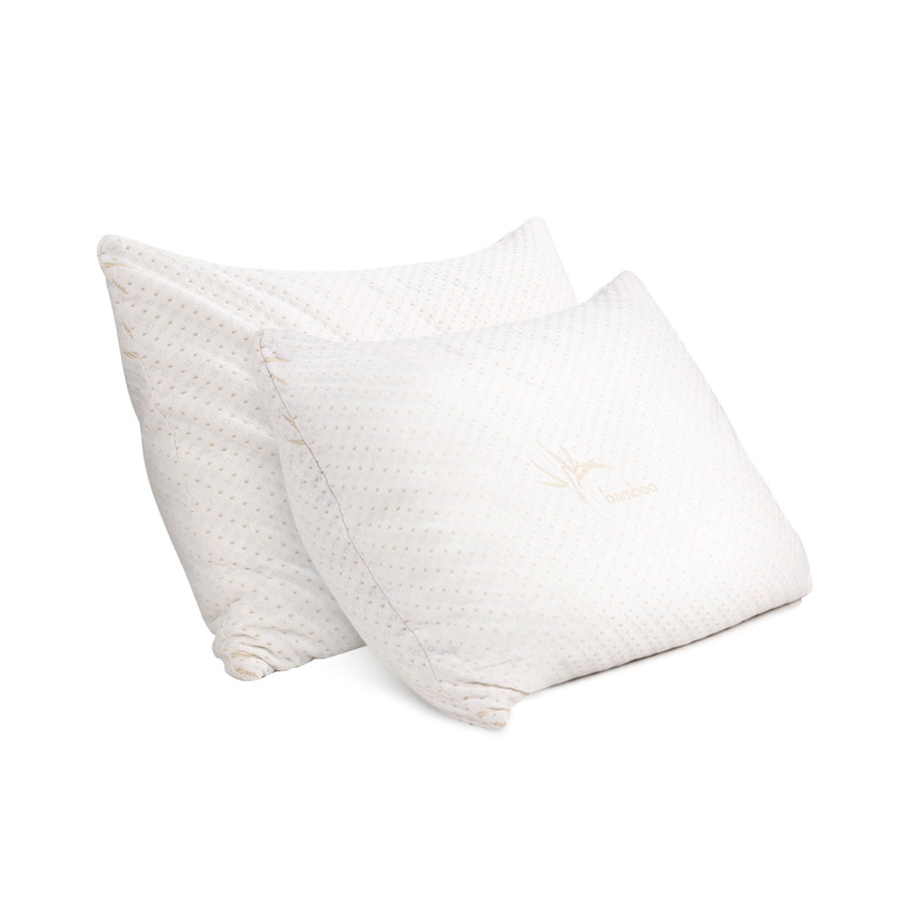 Giselle Bedding Set of 2 Single Bamboo Memory Foam Pillow-Pillows-PEROZ Accessories