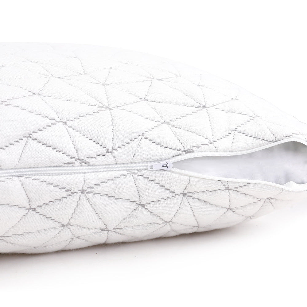 Giselle Bedding Set of 2 Rayon King Memory Foam Pillow-Pillows-PEROZ Accessories