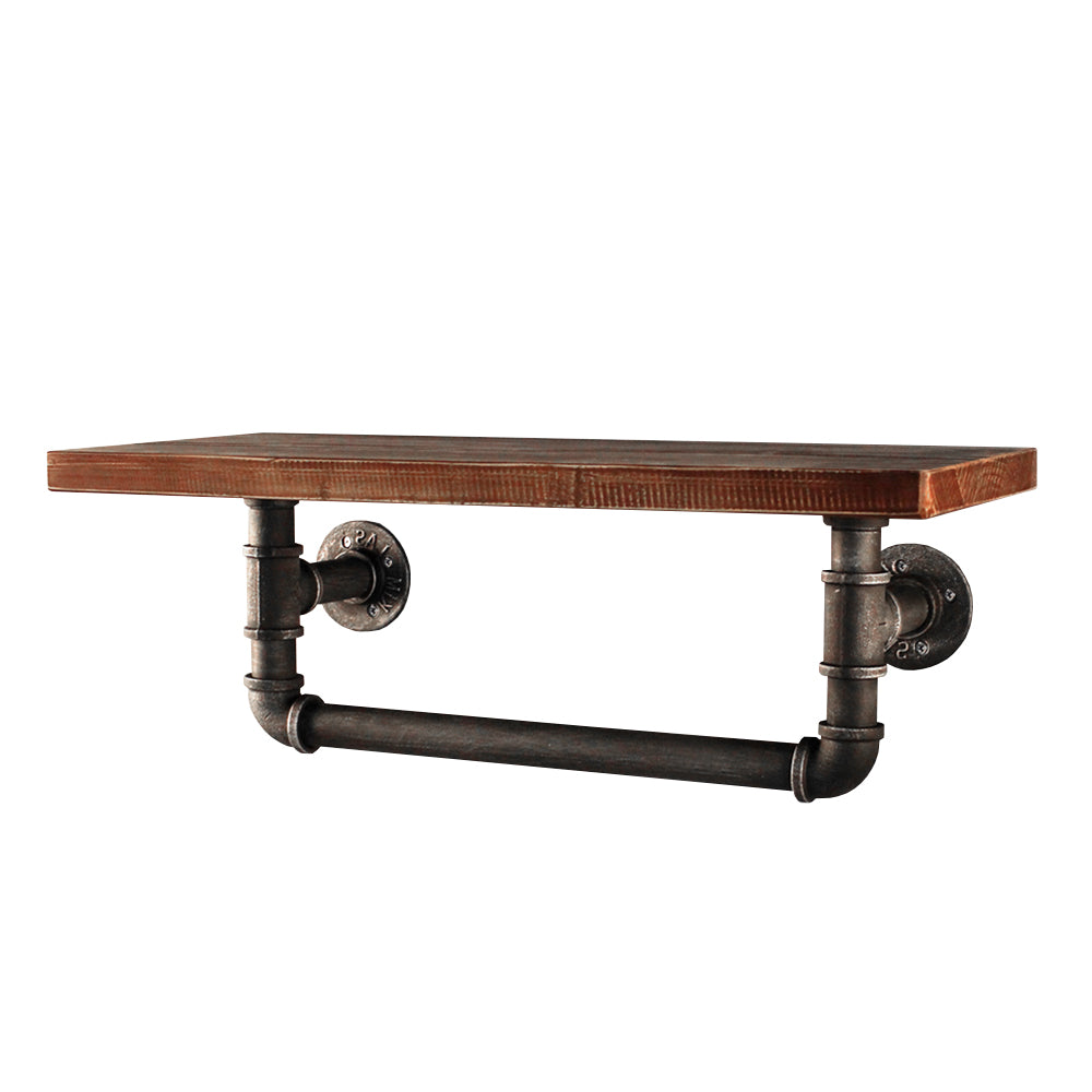 Artiss Display Shelves Wall Shelves Floating Bookshelf DIY Pipe Shelf Rustic Brackets Industrial-Home &amp; Garden &gt; DIY - Peroz Australia - Image - 1