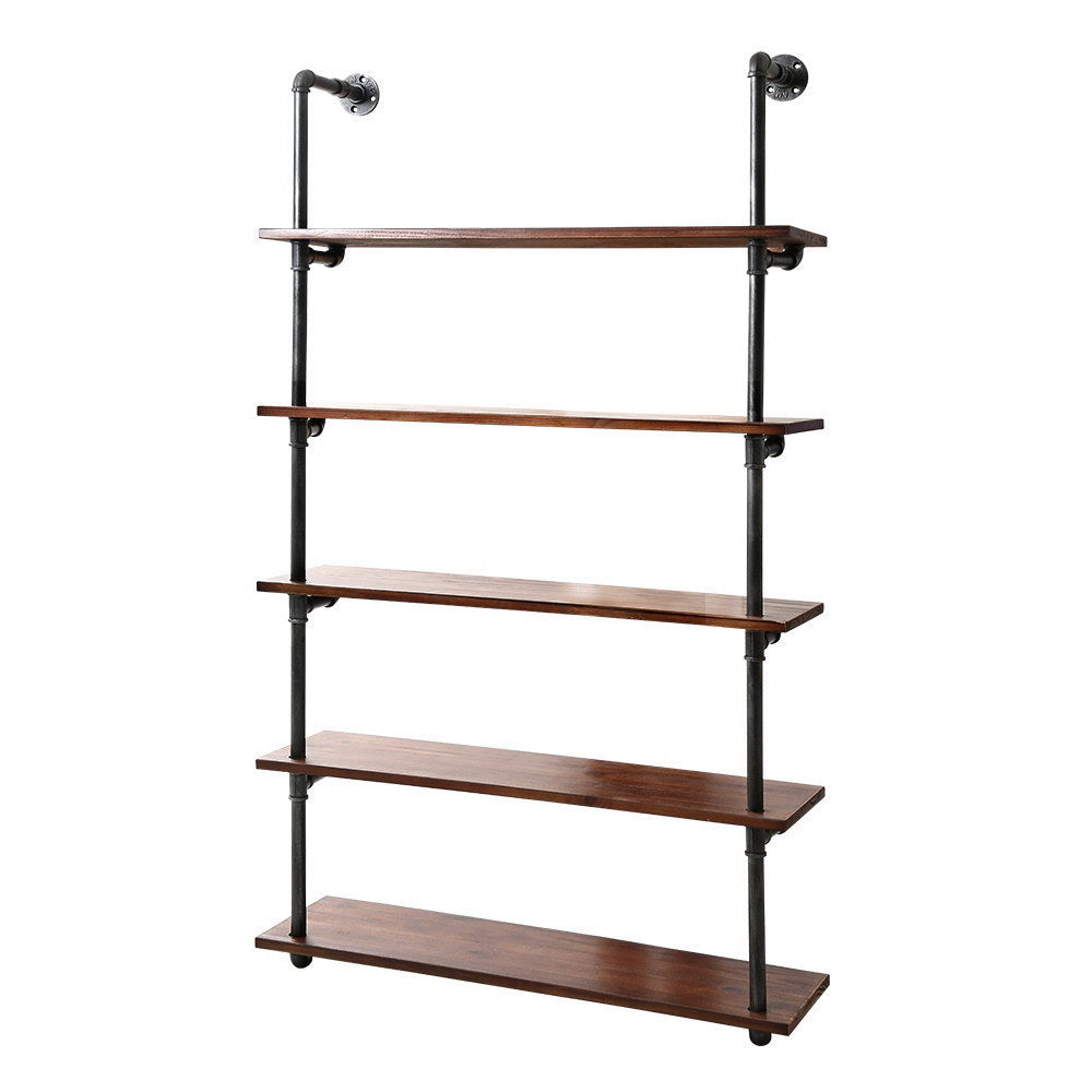 Artiss Wall Display Shelves Industrial DIY Pipe Shelf Rustic Floating Brackets-Home &amp; Garden &gt; DIY - Peroz Australia - Image - 1