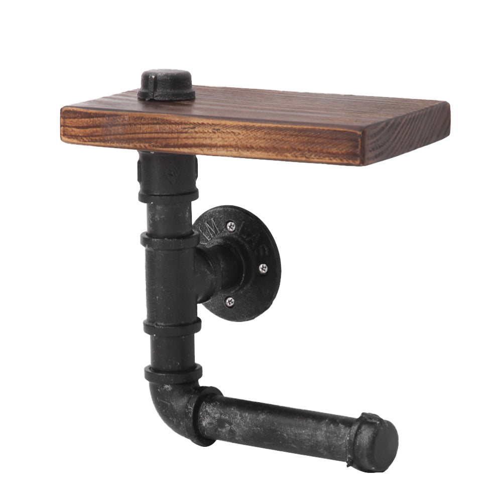 Artiss 1X Wall Shelves Paper Holder Industrial Pipe Shelf DIY Vintage Brackets-Home &amp; Garden &gt; DIY - Peroz Australia - Image - 2